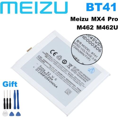 Meizu BT41 3350mAh 100% Original Battery For Meizu MX4 Pro M462 M462U Mobile Phone Latest Production High Quality Battery+Tools