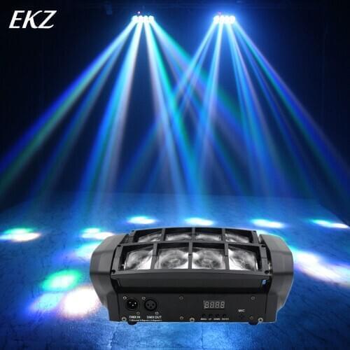 Mini LED Spider Light DMX512 LED Moving Head Light RGBW LED Beam light Club Dj Disco projector