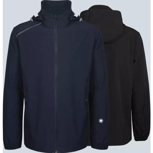 2021 New Xiaomi Cotton Smith Light sensitive sunscreen mens jacket Cool fabric Light sensitive printing UV warning jacket