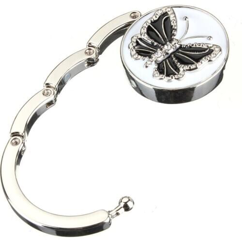 New Fashion Butterfly Beetle Purse Handbag Hook Folding Bag Hanger