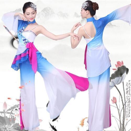 New Arrival Chinese Classical Dance Costumes Women National Yangko Dance Clothing Female Fan Dance Costume for Stage Show 89