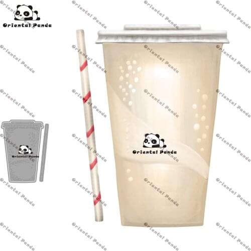 New Dies 2020 In the Garden Lily Metal Milkshake Dies diy Dies photo album cutting dies Scrapbooking Stencil Die new 2021 Food