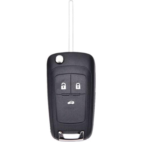 New Folding 3 Button Flip Remote Key Shell Case Cover Fob for Chevrolet Cruze
