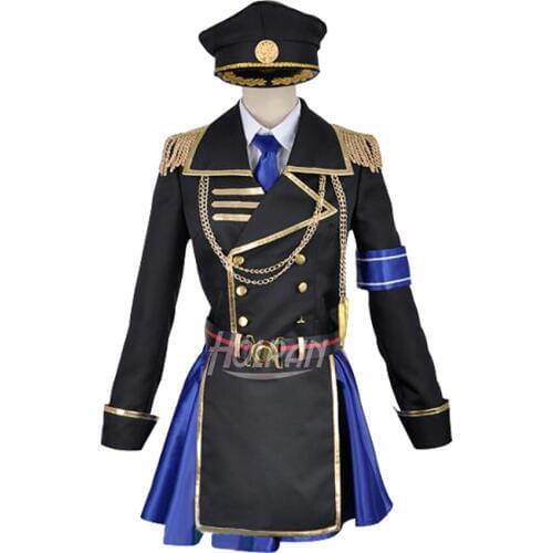 NEW Japan Anime K Project Seri Awashima cat cosplay military uniform set costume