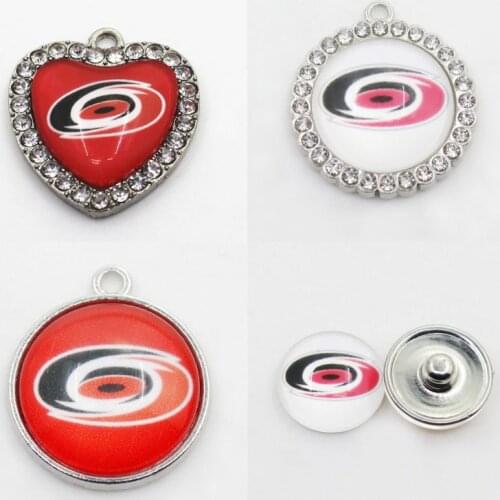 Ice Hockey Sport Carolina Charms Hurricanes Dangle Charms Mix Style DIY Pendant Bracelet Necklace Earrings Jewelry Accessories