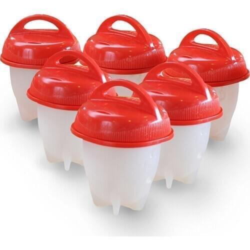 6pcs/set Egg Cooker Non-stick silicone egg cup cooking egg Cooker Eggies Cooker Kitchen Accessories Egg drop shipping