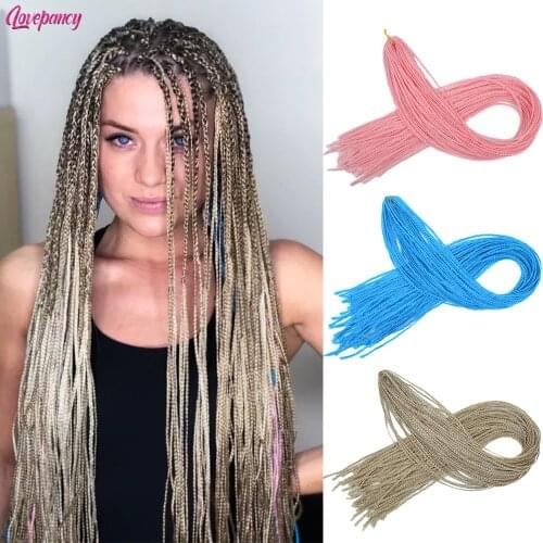 Synthetic Braiding Hair ZiZi Braids Crochet Box Braids Hair Extensions 28 Inches Straight Green Red Orange Colorful Lovepancy