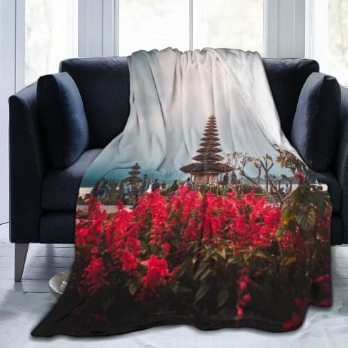 Brand new field, desert, Gobi scenery, soft and warm flannel throw blanket, happy nap bed, French blanket shawl sofa cover sofa