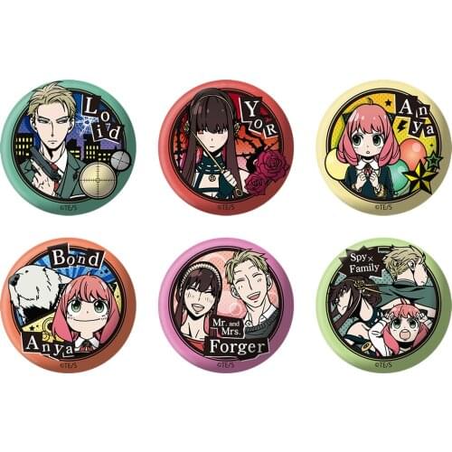 SPY×FAMILY Anime Loid Yor Forger Anya Metal Badge Brooch Pins