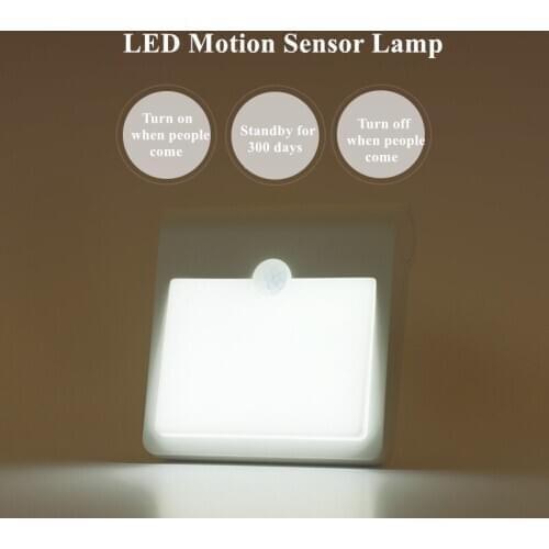 LED Motion Sensor Night Light Potable Induction PIR Infrared Motion Sensor Lamp Infrared Wall Lamp Cabinet Stairs Night Light
