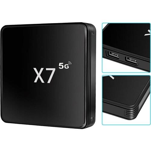 X7 TV Box 1GB+8GB Amlogic S905L2 Quad Core Dual Band 2.4G/5G WiFi 4K HDMI Android 7.1 Media Player Set Top Box