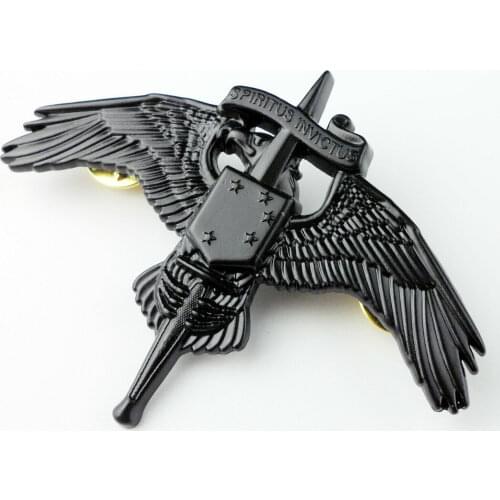 US Marine Raider Insignia USMC Special Operations MARSOC Badge Pin 1730-Black Military Store