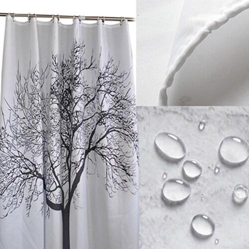 180cmx180cm Fashion Cartoon Animal 3D Print Bathroom Shower Curtain Hooks Rose Flower Tieback Showering Bath Decoration Curtains