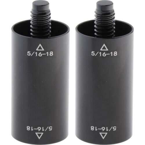 2X Aluminum Pool Billiard Cue Extension Pool Bar Bracket Extender for 5 / 16-18 Teeth