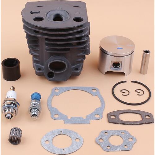 46MM Cylinder Piston Ring Intake Manifold Gasket Kit For HUSQVARNA 55 51 Rancher Chainsaw Decompression Valve