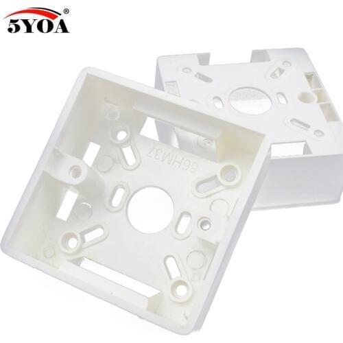 86 Box Mount Bottom Wall Switch Socket Switch-Base PVC Surface Outlet Junction Electrical Accessories Mounting Exit Button