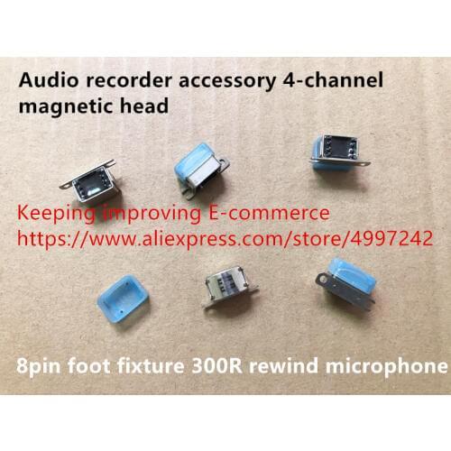 Hot spot audio recorder accessory 4-channel magnetic head 8pin foot fixture 300R rewind microphone frame SWITCH