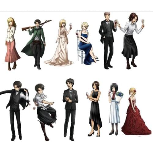 Anime Attack on Titan Eren Jager Rival Ackerman Erwin Smith Acrylic Stand Figure Display Model Plate Decor Fashion Cosplay Toy