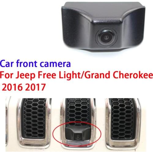 CCD Car Front View Parking Camera Logo Mark Camera For Jeep Free Light/Grand Cherokee 2016 2017 Night Vision Waterproof full HD