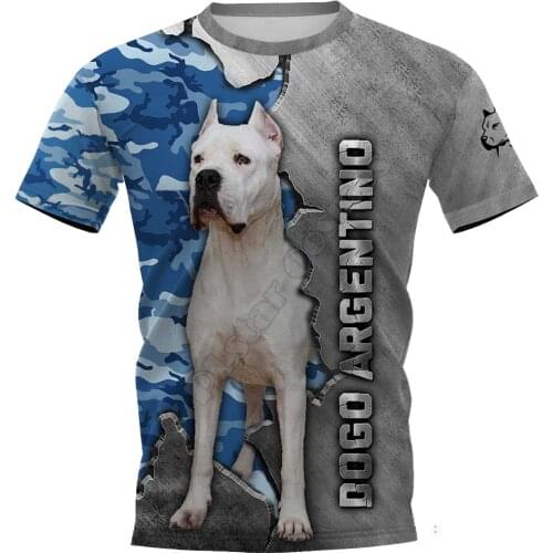 Dogo Argentino 3D Printed t shirts women for men Summer Casual Tees Short Sleeve T-shirts Funny Animals Short Sleeve 02