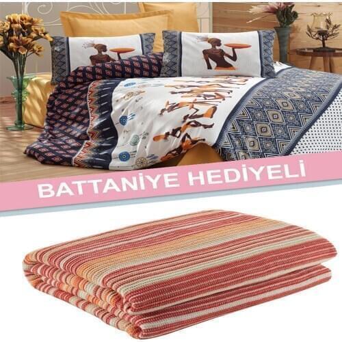 Cotton Solid Color Double Duvet Cover Set FreshColor 5-Piece Modern And Stylish Design European American Style BLANKET GIFT