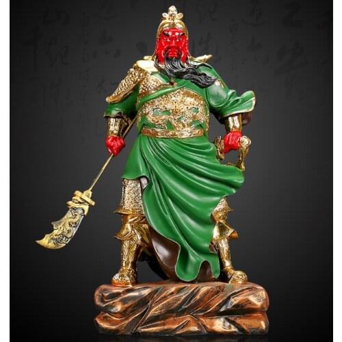 HAND-PAINTED ARTS AND CRAFTS WANGZHAI GUANGONG PUT PIECES OF RED FACE LIKE GUANGONG GOD OF WEALTH BUDDHA HOME WORSHIP