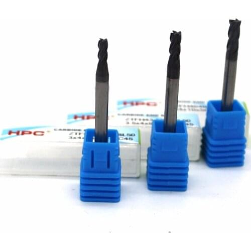 Router bit 4*4*50 of 4 flutes HRC 45 square flatted mill cutter tungsten carbide end mills CNC machine milling tools