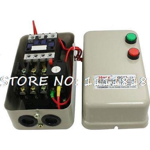 380V Coil AC Contactor 4KW 5.5 HP 3 Phase Motor Control Magnetic Starter 6.8-11A