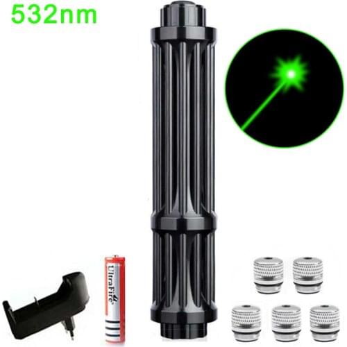 Red dot laser pointer 5mw military 8000m High-power green laser sight adjustable focus combustion laser equipment