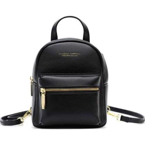 Fashion Leather Mini Backpack Purse for Women Ladies Tote Multi-Function Luxury Shoulder Bag Messenger Bags Mochila Feminina NEW