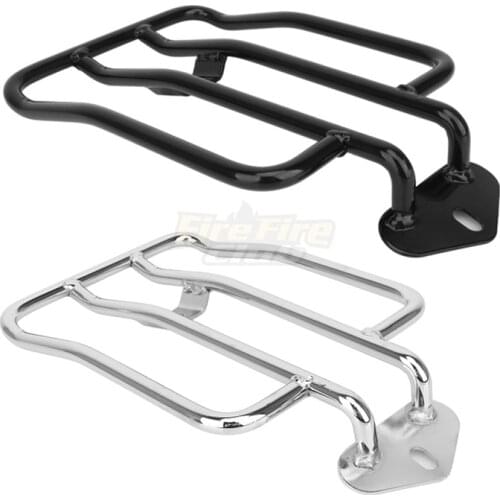 Motorcycle 18cm Chrome Black Solo Seat Rear Fender Luggage Rack Support Shelf For Harley Sportster Iron XL 883 1200 2004-2019