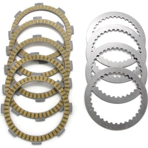 Motorcycle Clutch Friction Disc Plates Set For Kawasaki KLT160 KLF185 Bayou 185 KLT185 AR125 AR125S KMX125 KMX200 OEM:13088-1016