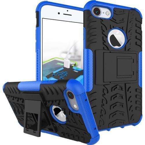 Shockproof 2 in 1 Cell Phone Protective Cover Dual Layer Hybrid Armor Soft Silicone Hard Back Case For iPhone 7 4.7inch