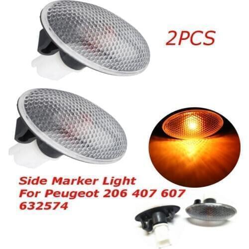 For 12V, 55W side light repeater for Peugeot 206407607632574, side indicator, repeater