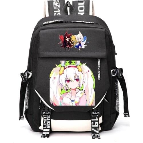 Unisex Anime Azur Lane USS Enterprise Laffey Yorktown Outdoor Travel Rucksack Casual Schoolbag Student Backpacks