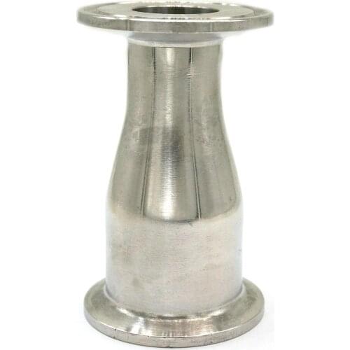 38mm 1.5" Turn to 25mm O/D 304 Stainless Steel Sanitary Ferrule Concentic Reducer Pipe Adapter Fitting Tri Clamp