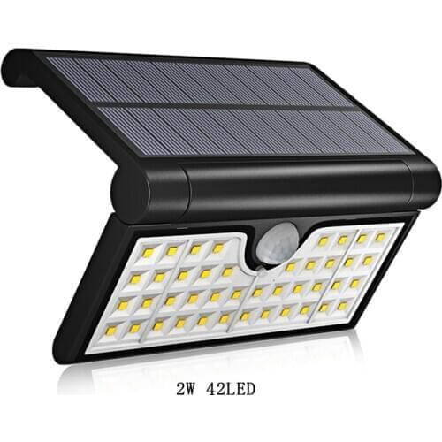 2020LED solar foldable wall light outdoor solar powered sunlight waterproof PIR motion sensor street light for garden decoration