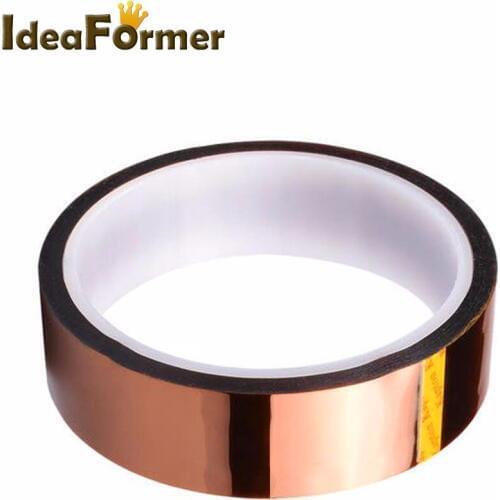 20mm x 33m High Temperature Resistant Tape Heat Dedicated Adhesive For Rapid Maker Reprap 3D Printers Parts Heat-Resistant Part