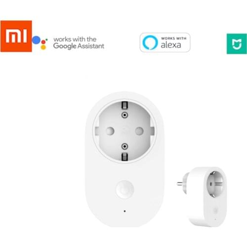 Xiaomi 16A EU Plug Smart WiFi Socket Switch Remote Control Switch APP Remote Control Works with Google assistant Alexa&Google