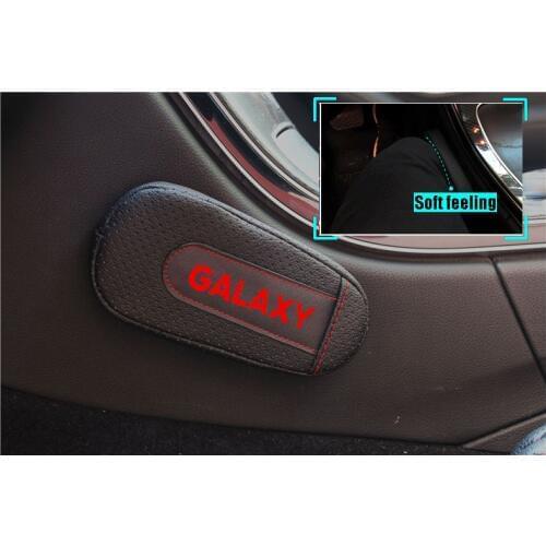 High Quality Leather Leg Cushion Knee Pad Car Door arm pad Interior Car Accessories For Ford Galaxy