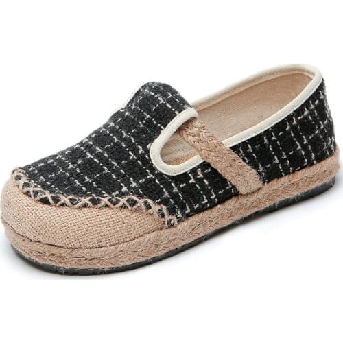 Vintage Vegan Handmade Ladies Embroidered Canvas Loafers Espadrilles Flats Japanese Style Women Comfort Casual Slip On Shoes