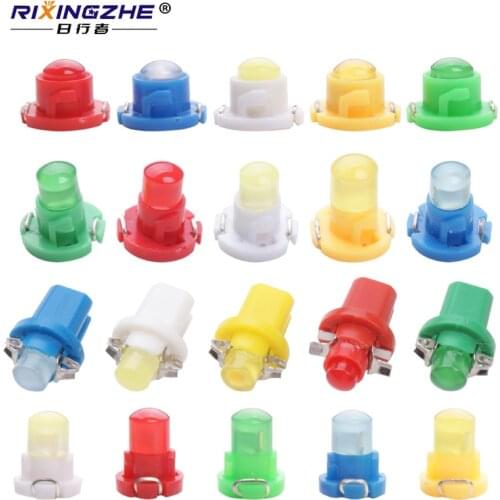 Rxz 10pcs B8.5D T3 T4.2 T4.7 car LED car Dashboard Instrument Cluster Light Car Panel Gauge Dash Bulb blue red green yellow