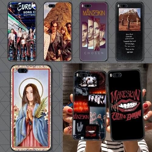 Maneskin Damiano David Phone case For Xiaomi Mi Max Note 3 A2 A3 8 9 9T 10 Lite Pro Ultra black painting cell cover art coque