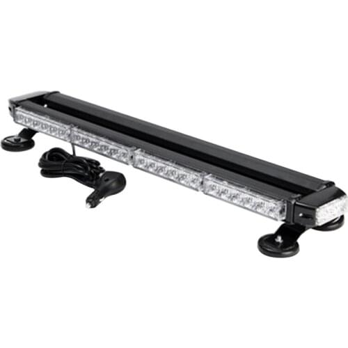 DHBH-26.6 inch 54 Led Car Amber Double-Sided Flashing Strobe Light Work Light Bar 54 Led Car Warning Light 7 Modes