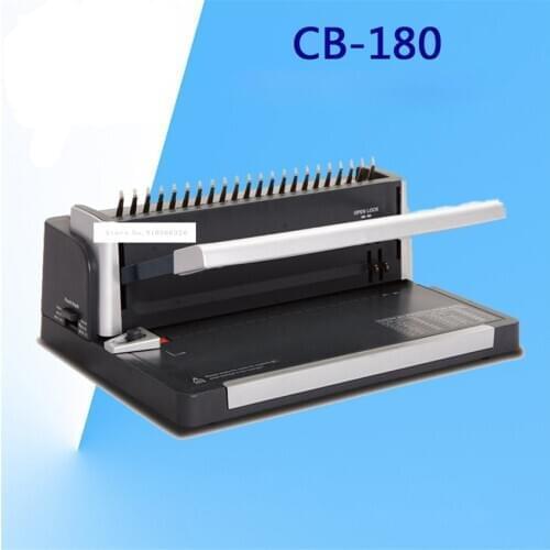 A4 Paper Punch Paper Puncher Binder Punch Wire Binding Machine Paper Cutter Decorative Hole Punch 21 Holes CB-180 51mm