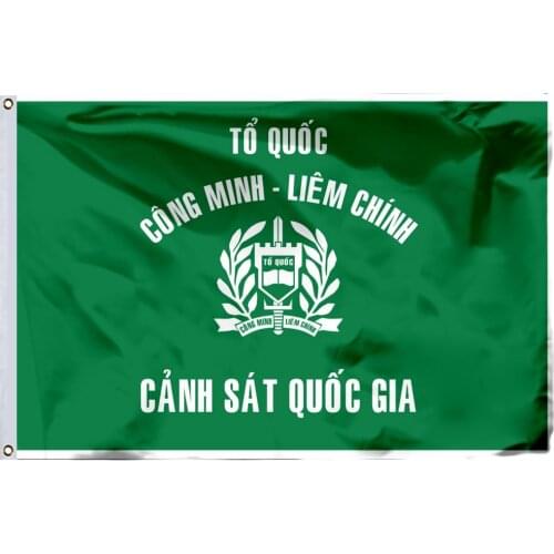 South Vietnam RVN National Police Flag 90x150cm 3x5ft Banner 100D Polyester