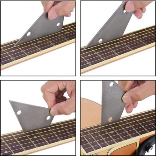 Guitar Neck Notched Straight Edge Luthiers Tool for Most Electric Fretboard and Frets Stainless Steel