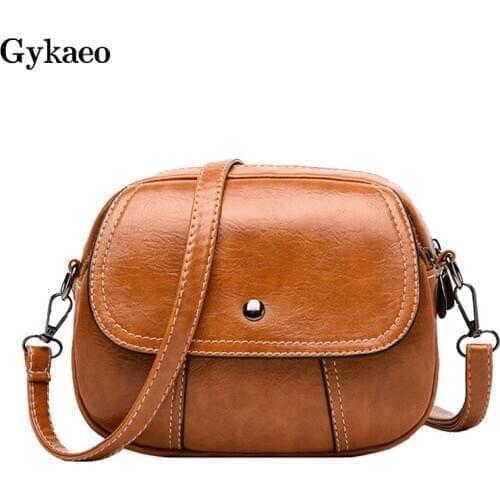 Gykaeo Women Shoulder Bag Fashion High Quality Crossbody Messenger Bags Designer PU Leather Handbag Female Bag Bolsa Feminina