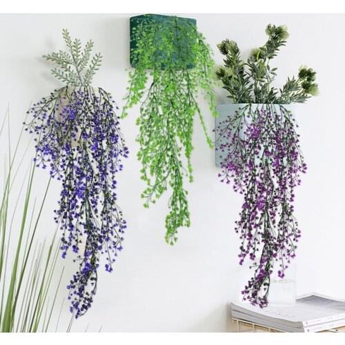 Artificial Plants Vines Green Leaf Garland Fake Foliage Flower Vine Wreath for Home Garden Decoration Wall Hanging Rattan String
