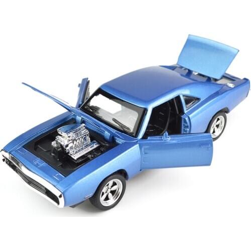 1/32 Diecasts & Toy Vehicles the fast and the Furious Dodge Car Model With Sound&Light Collection Car Toys For Boy Children Gift